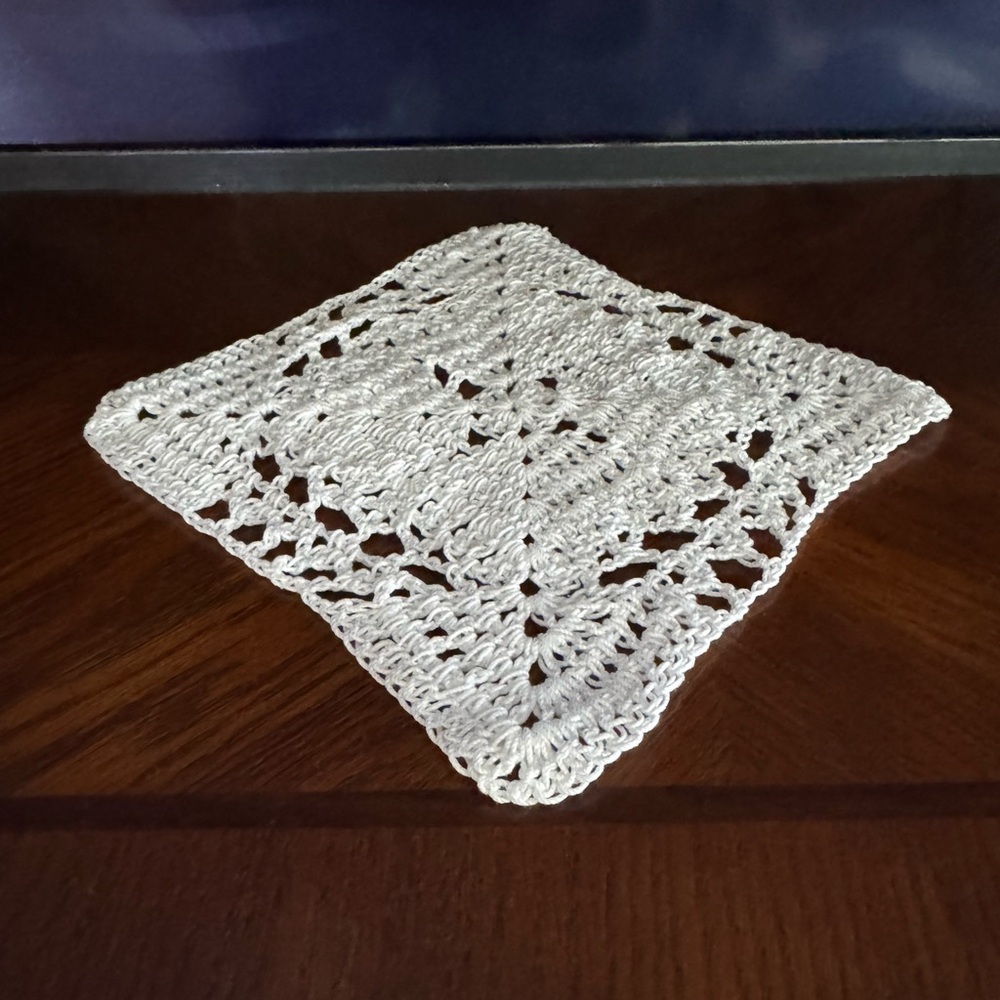 Elegant White Crochet Doily
